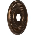 Rosace de plafond Berkshire en PVC thermoformé, diamètre intérieur 3 1/2 po