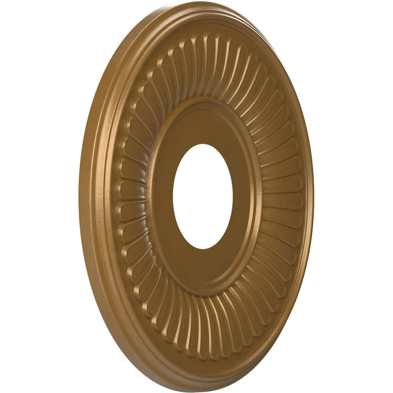 3 1/2  Inside Diameter - Berkshire Thermoformed PVC Ceiling Medallion