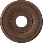 Rosace de plafond Berkshire en PVC thermoformé, diamètre intérieur 3 1/2 po