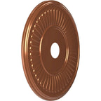 Rosace de plafond Berkshire en PVC thermoformé, diamètre intérieur 3 1/2 po