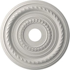Rosace de plafond Cole en PVC thermoformé, diamètre intérieur 3 1/2 po