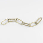 Chaîne accessoire carrée en argent doré de calibre 9, 122 cm (48 po) - Argent doré - 2,9 cm x 2,9 cm x 122 cm (48 po)