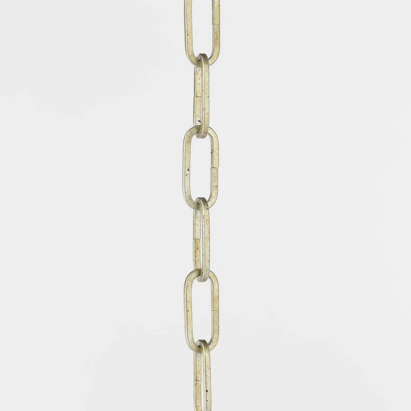 48-inch 9-gauge Gilded Silver Square Profile Accessory Chain - Gilded Silver - 1.125 in x 1.125 in x 48 in