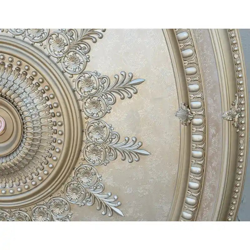 Champagne Large Oval Chandelier Ceiling Medallion 79 inches