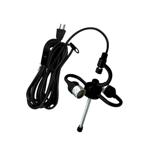 2 Light Swag Conversion Kit Plug-In Ceiling Light 15' Cord, Black