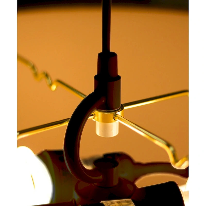 2 Light Swag Conversion Kit Plug-In Ceiling Light 15' Cord, Black