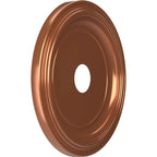 Rosace de plafond traditionnelle en PVC thermoformé, diamètre intérieur 3 1/2 po