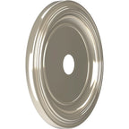 Rosace de plafond traditionnelle en PVC thermoformé, diamètre intérieur 3 1/2 po