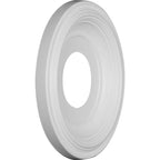 Rosace de plafond traditionnelle en PVC thermoformé, diamètre intérieur 3 1/2 po