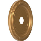 Rosace de plafond traditionnelle en PVC thermoformé, diamètre intérieur 3 1/2 po