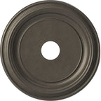 Rosace de plafond traditionnelle en PVC thermoformé, diamètre intérieur 3 1/2 po