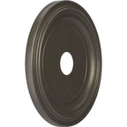 Rosace de plafond traditionnelle en PVC thermoformé, diamètre intérieur 3 1/2 po