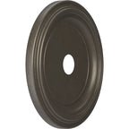 Rosace de plafond traditionnelle en PVC thermoformé, diamètre intérieur 3 1/2 po