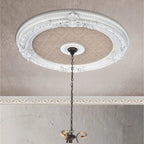 Lustre rond Blanco, médaillon de plafond 36 pouces