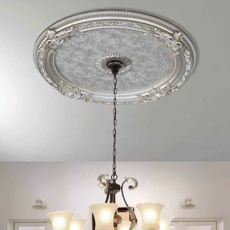Blanco Round Chandelier Ceiling Medallion 36in