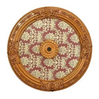 Lustre rond Blanco, médaillon de plafond 36 pouces