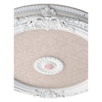 Lustre rond Blanco, médaillon de plafond 36 pouces