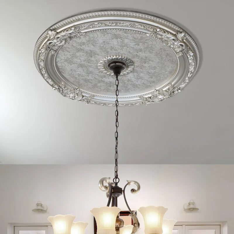 Blanco Round Chandelier Ceiling Medallion 36in