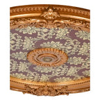 Lustre rond Blanco, médaillon de plafond 36 pouces