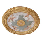 Lustre rond Blanco, médaillon de plafond 36 pouces