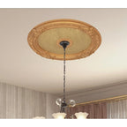 Lustre rond Blanco, médaillon de plafond 36 pouces