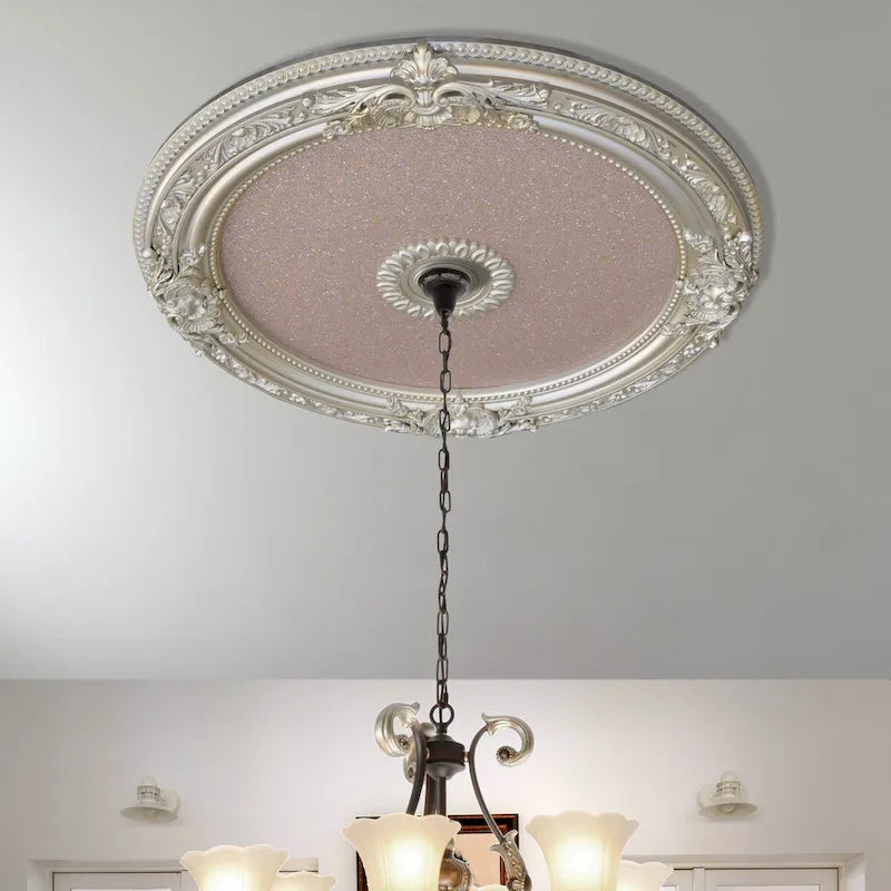 Blanco Round Chandelier Ceiling Medallion 36in