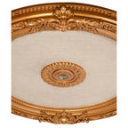 Lustre rond Blanco, médaillon de plafond 36 pouces