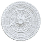 Médaillon de plafond rond blanc classique de 37 pouces de diamètre