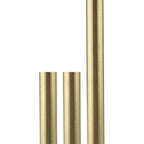 Kit d'extensions pour cheveux avec finition or brossé, comprenant (2) tiges de 15 cm et (1) tige de 30 cm - Or brossé - 1,3 cm x 1,3 cm x 61 cm