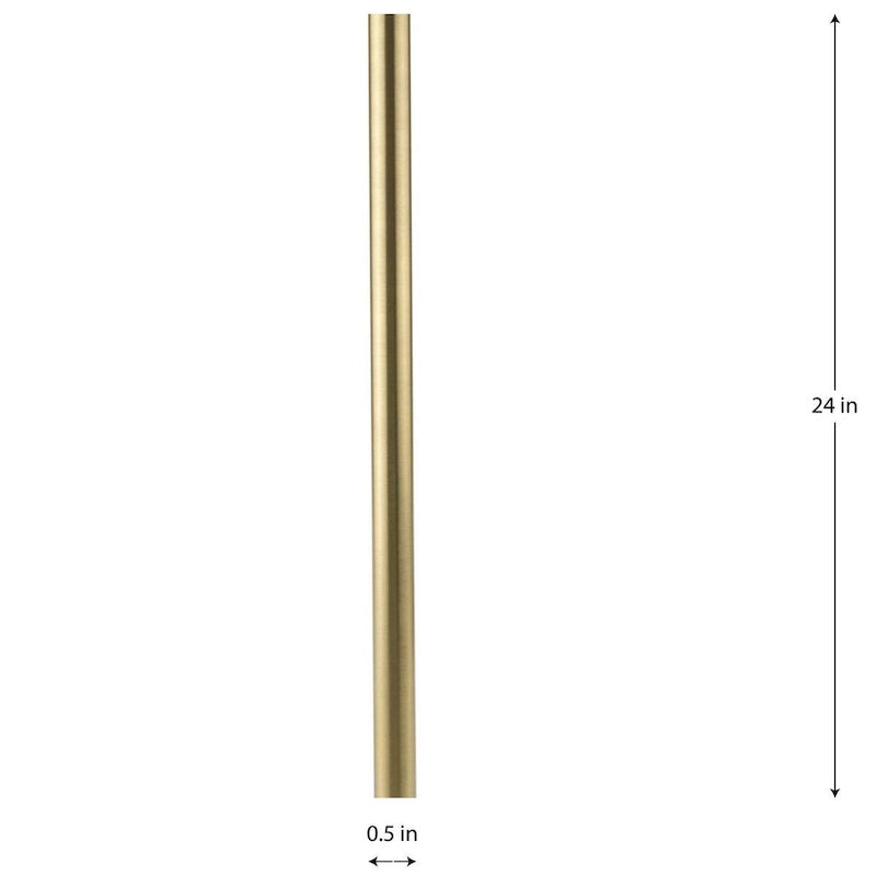 Brushed Gold Finish Accessory Extension Kit with (2) 6-inch and (1) 12-inch Stems - Brushed Gold - 0.5 in x 0.5 in x 24 in
