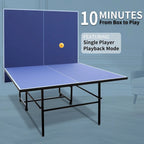 Ensemble table de ping-pong pliable et portable de 2,74 m (9 pi), 2 raquettes et 3 balles