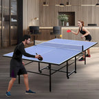 Ensemble table de ping-pong pliable et portable de 2,74 m (9 pi), 2 raquettes et 3 balles