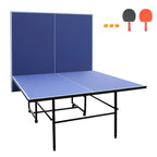 Ensemble table de ping-pong pliable et portable de 2,74 m (9 pi), 2 raquettes et 3 balles