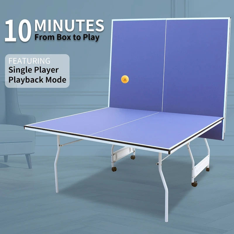 Table de ping-pong pliable et portable de 2,74 m (9 pieds)