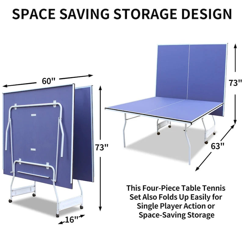 Table de ping-pong pliable et portable de 2,74 m (9 pieds)