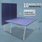 Table de ping-pong pliable de 2,4 m (8 pi), 2 raquettes et 3 balles