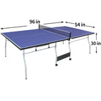 Table de ping-pong pliable de 2,4 m (8 pi), 2 raquettes et 3 balles