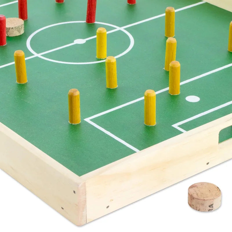 Jeu de football de bureau Novica fait main en bois de pin