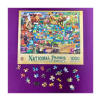 Parcs nationaux d'Amérique - Puzzle de carte - 1000 pièces - Non disponible