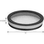 Collection de lentilles cylindriques - Couvercle cylindrique rond noir de 5 pouces - 0,83 x 5 x 5