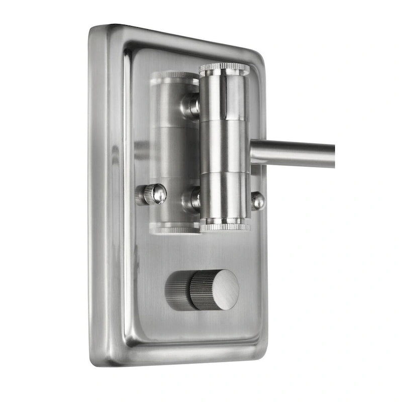 Hinton Collection Brushed Nickel Swing Arm Wall Light