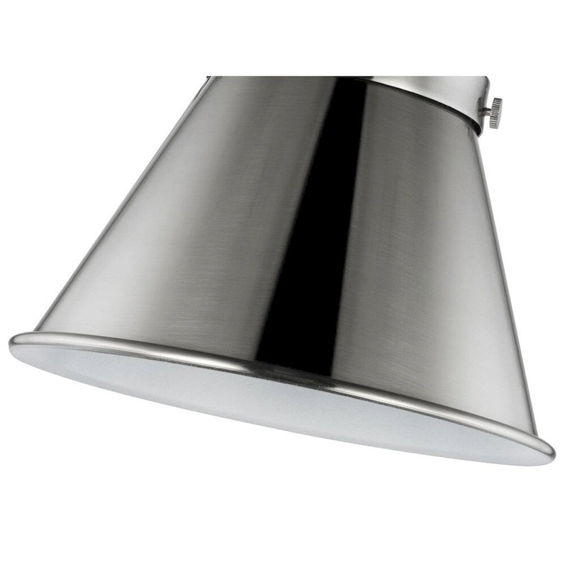 Hinton Collection Brushed Nickel Swing Arm Wall Light