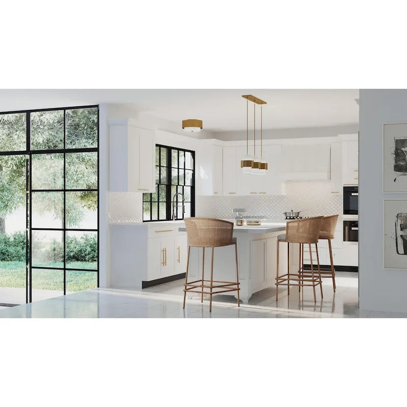 Canopy Kit 23-1 4  Length for Up to 3 Pendants - Brushed Bronze - 23.25 in x 4.18 in x 0.75 in